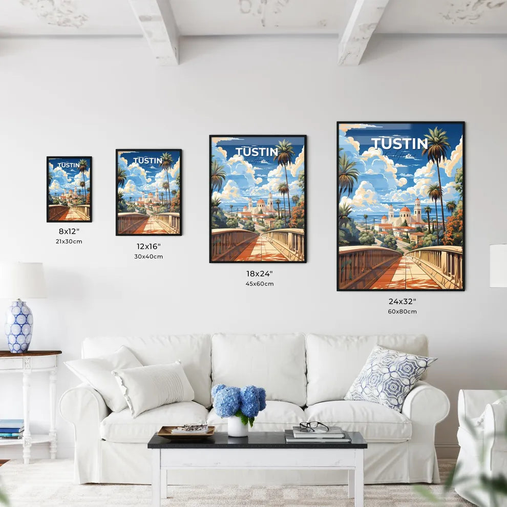 Tustin, California, A Poster of a bridge leading to a building Default Title