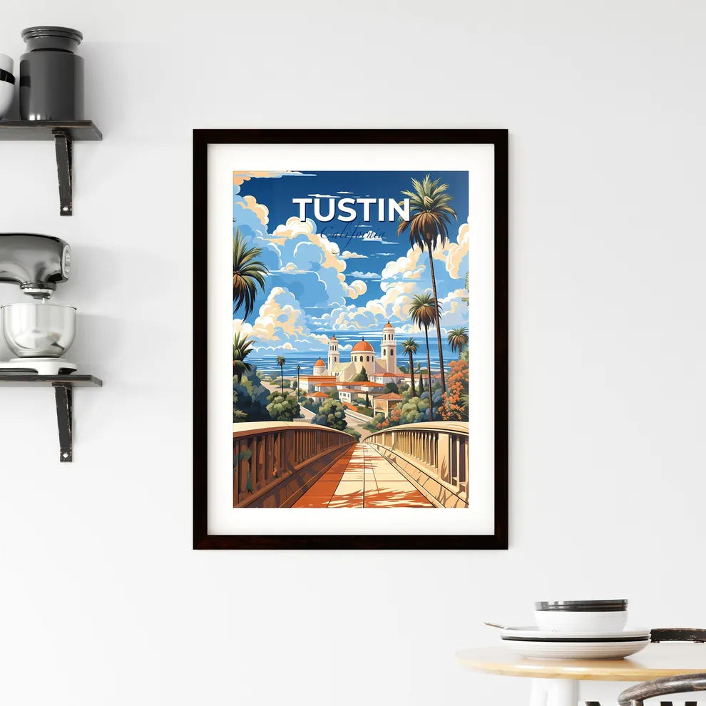 Tustin, California, A Poster of a bridge leading to a building Default Title