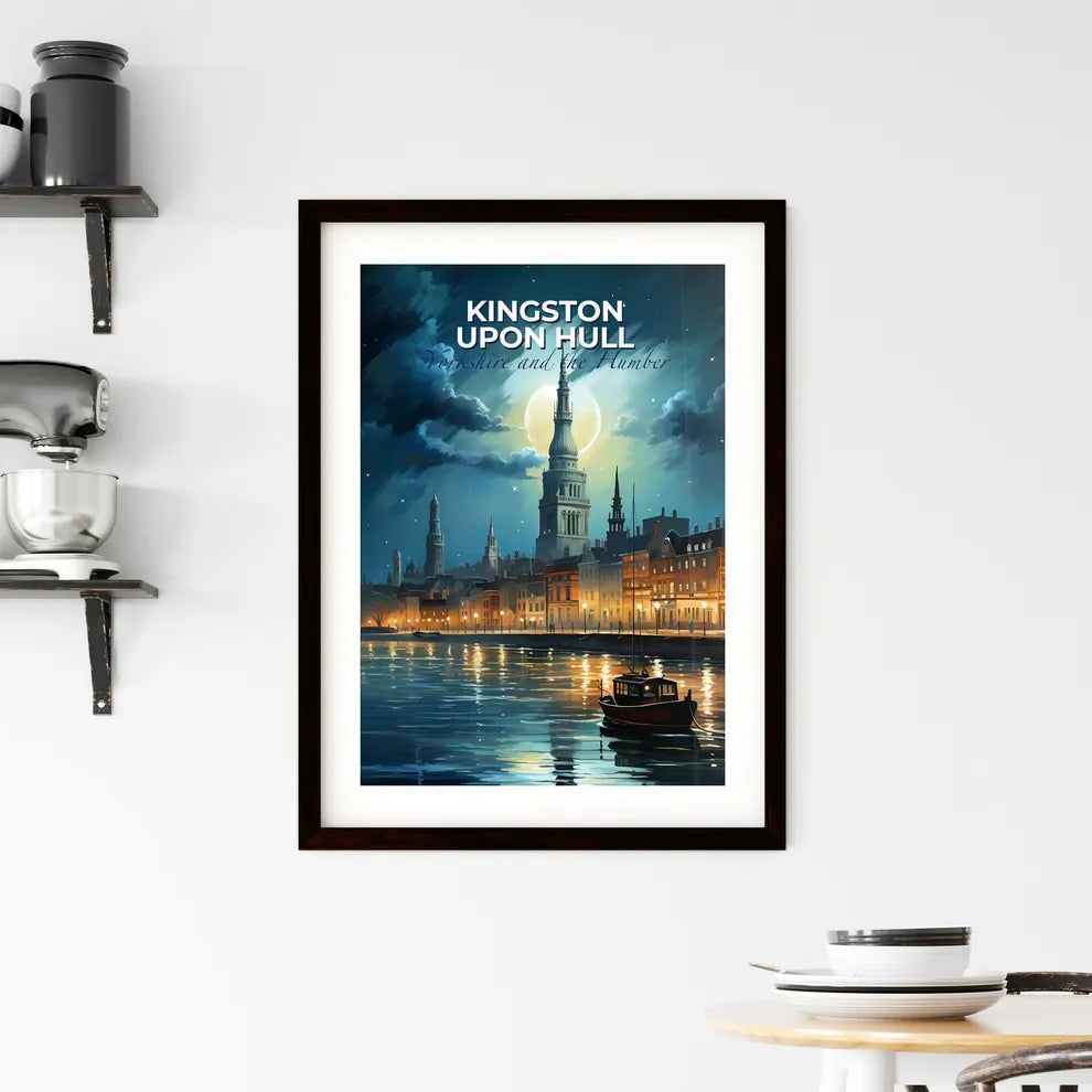 Kingston Upon Hull, Yorkshire and the Humber, A Poster of a boat on the water Default Title