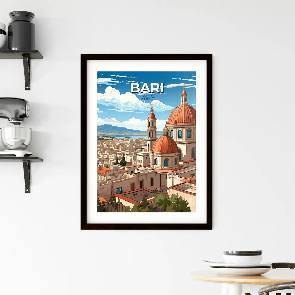 Bari, Italy, A Poster of Florence Cathedral with a dome and a city landscape Default Title
