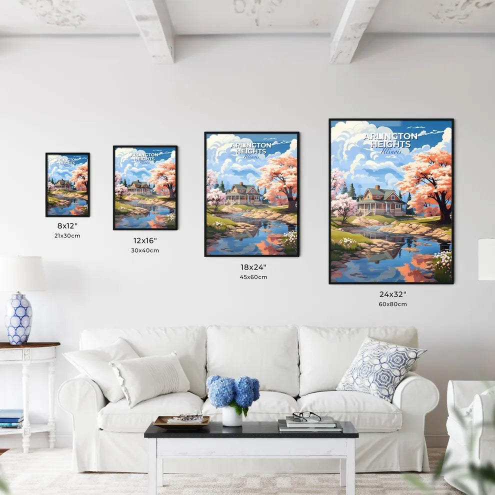 Arlington Heights, Illinois, A Poster of a house by a river Default Title
