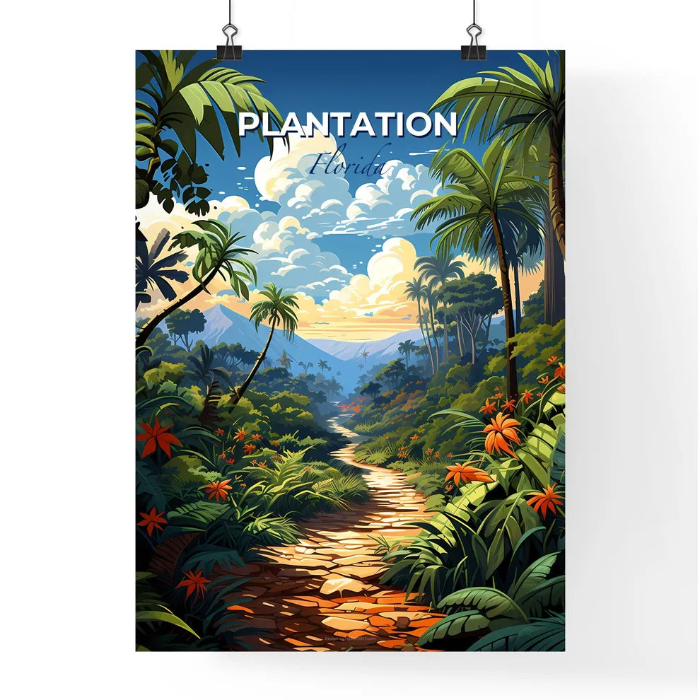 Plantation, Florida, A Poster of a path through a jungle Default Title