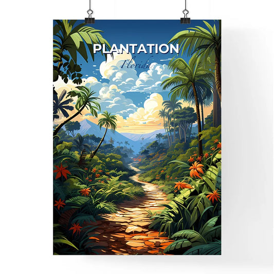 Plantation, Florida, A Poster of a path through a jungle Default Title