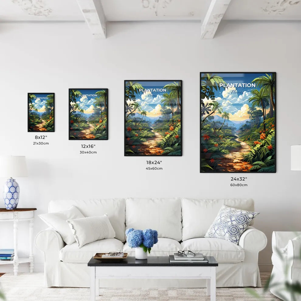Plantation, Florida, A Poster of a path through a jungle Default Title