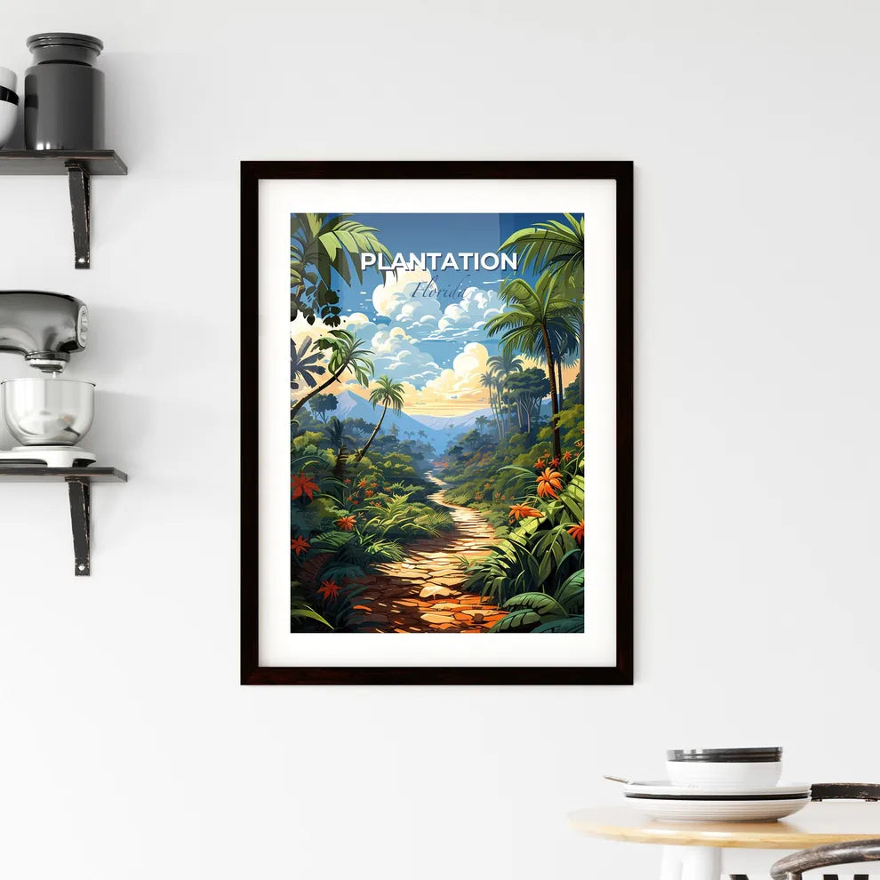Plantation, Florida, A Poster of a path through a jungle Default Title
