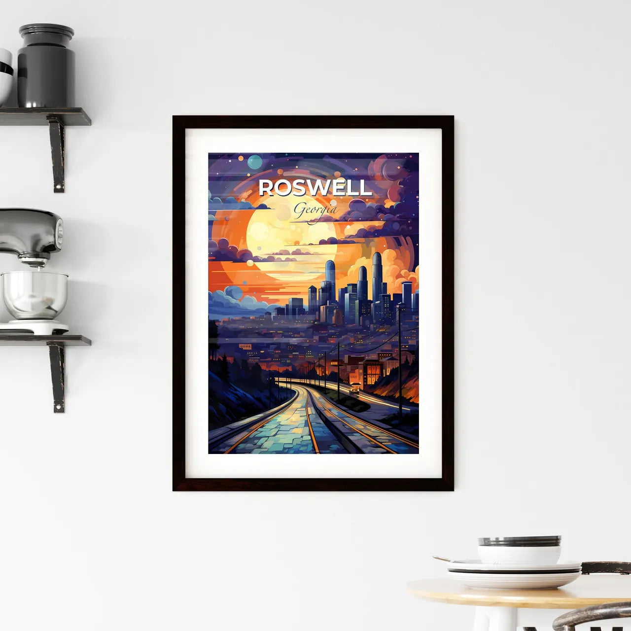 Roswell, Georgia, A Poster of a road leading to a city Default Title