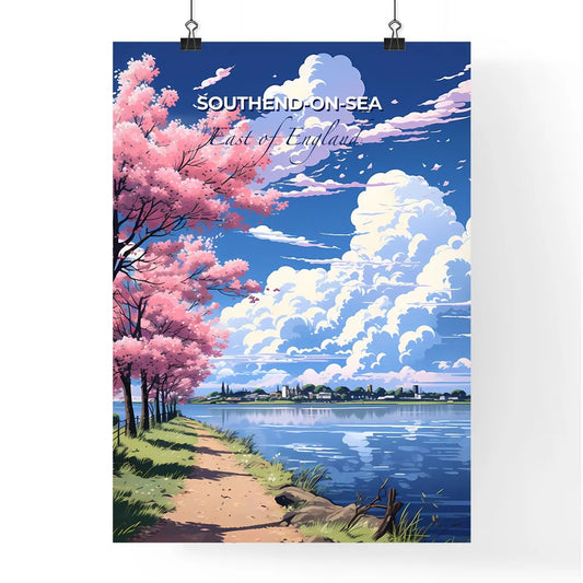 Southend-On-Sea, East of England, A Poster of a pink tree next to a body of water Default Title