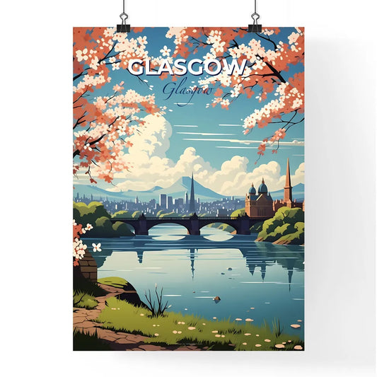 Glasgow, Glasgow, A Poster of a bridge over a river with a city in the background Default Title