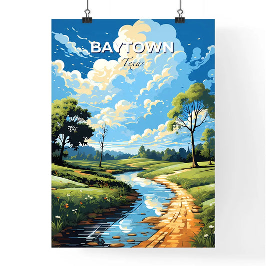 Baytown, Texas, A Poster of a river running through a grassy field Default Title
