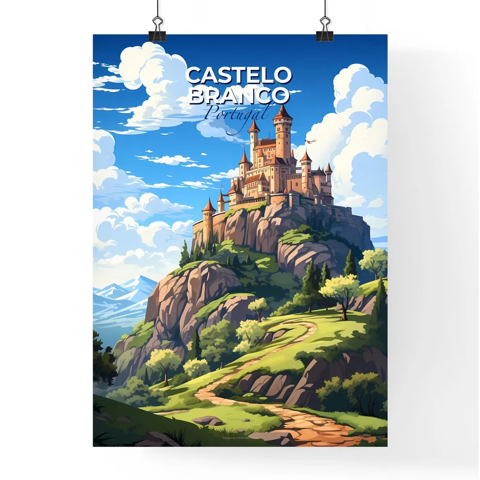 Castelo Branco, Portugal, A Poster of a castle on a hill Default Title