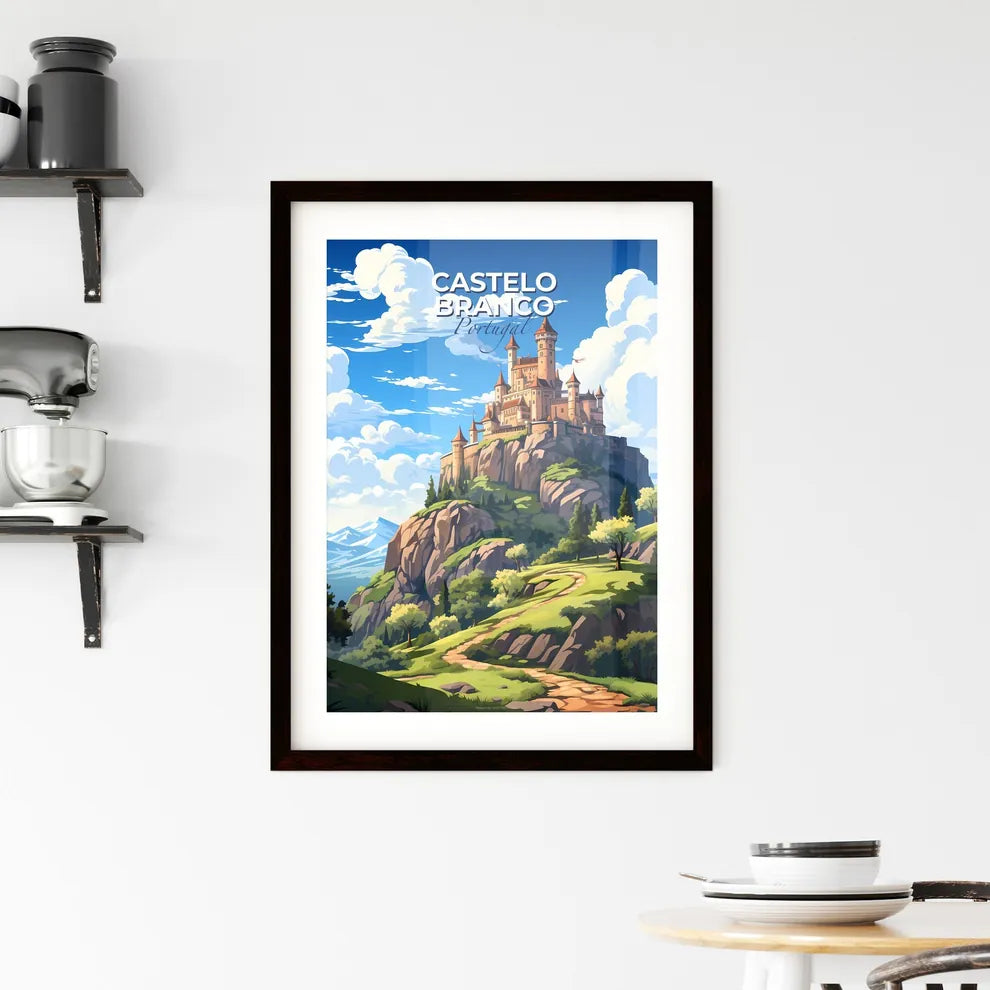 Castelo Branco, Portugal, A Poster of a castle on a hill Default Title