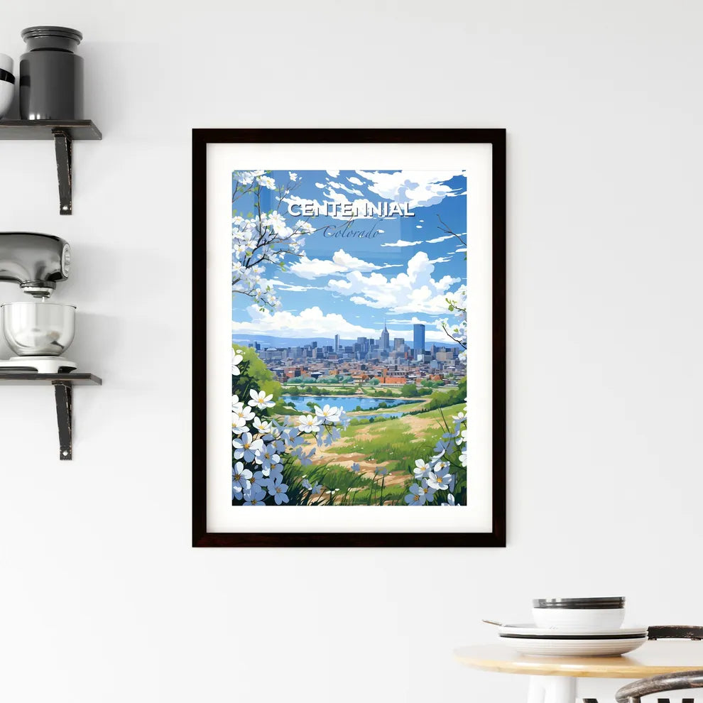 Centennial, Colorado, A Poster of a view of a city from a hill Default Title