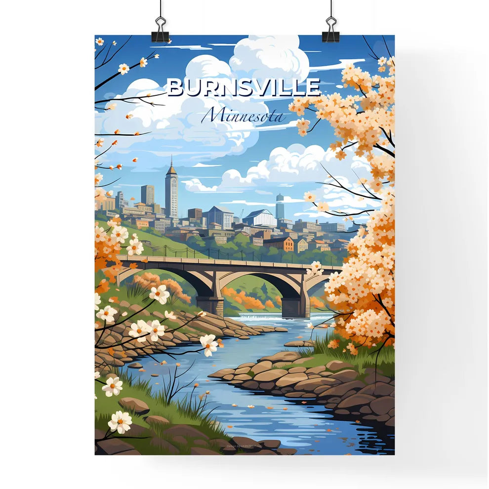 Burnsville, Minnesota, A Poster of a river running through a city Default Title