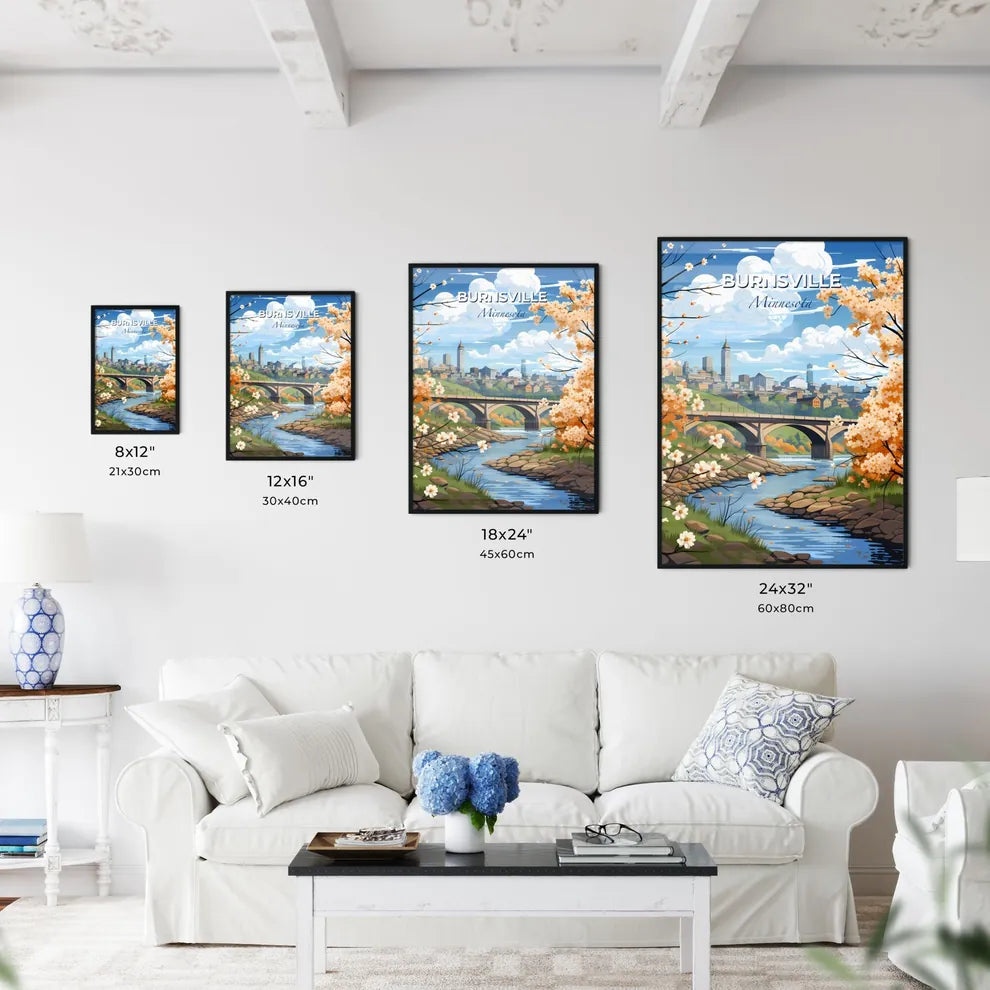 Burnsville, Minnesota, A Poster of a river running through a city Default Title
