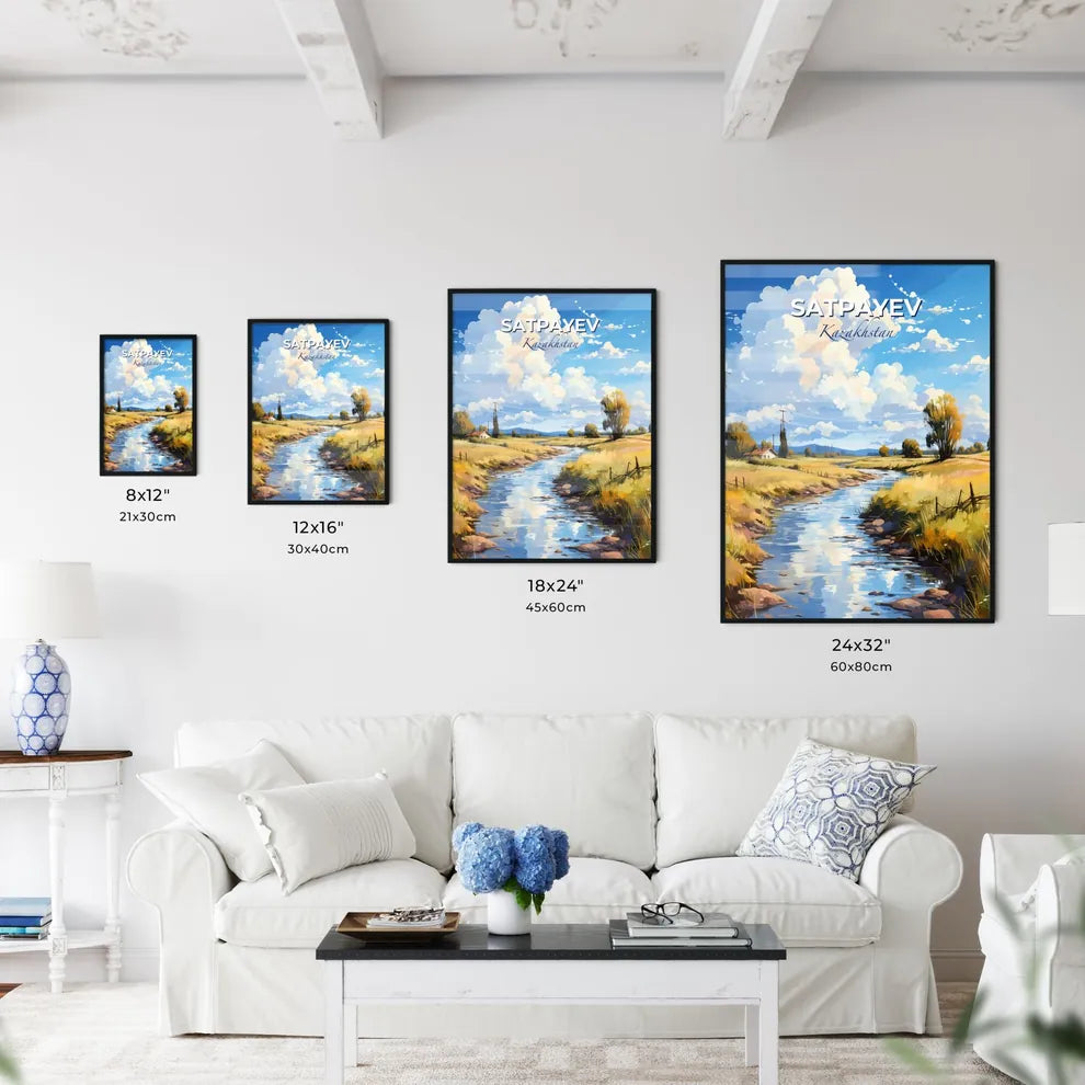 Satpayev, Kazakhstan, A Poster of a river running through a field Default Title
