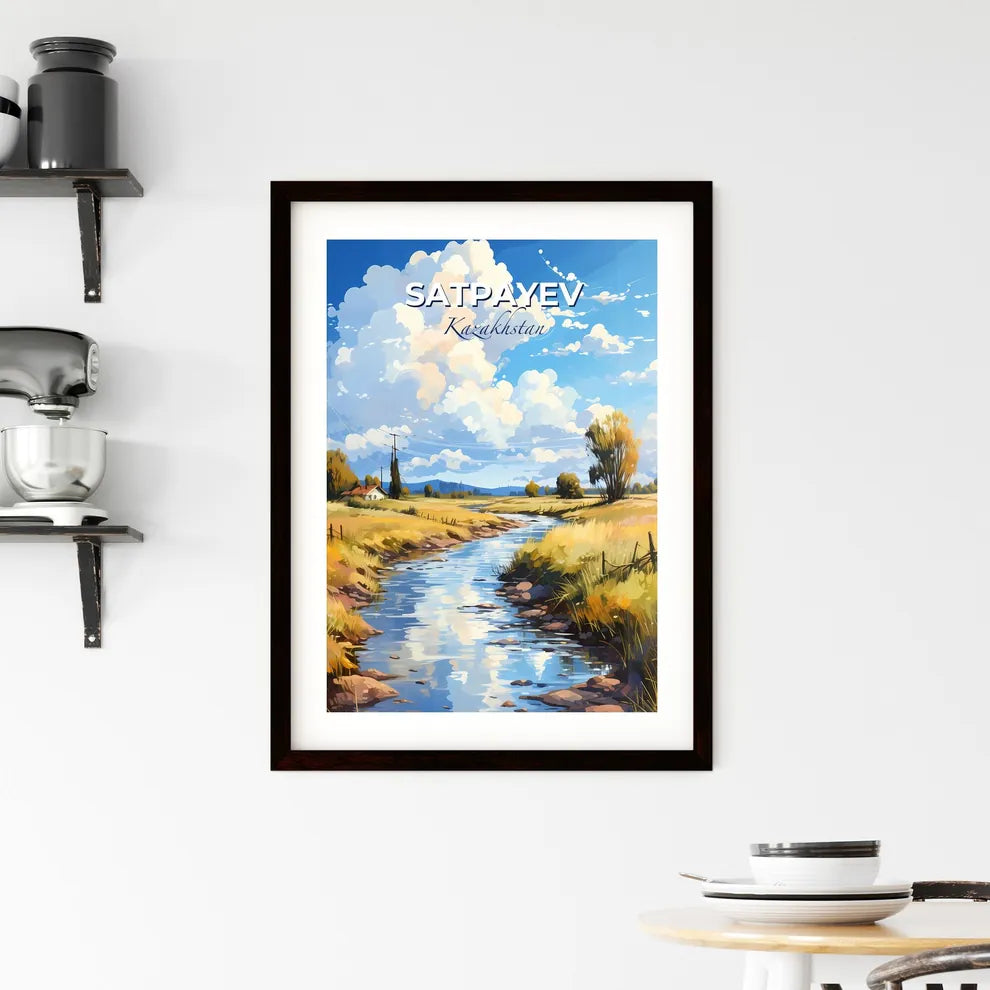 Satpayev, Kazakhstan, A Poster of a river running through a field Default Title