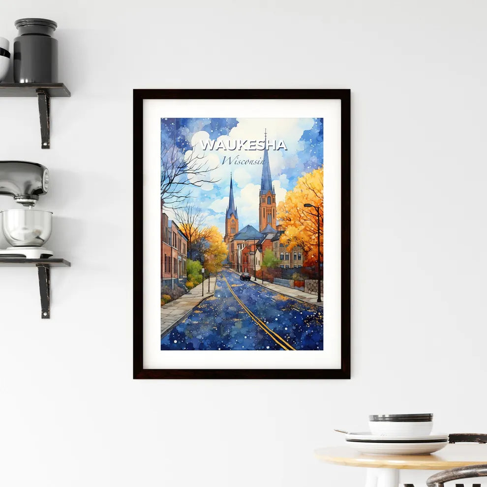 Waukesha, Wisconsin, A Poster of a street with a car on it Default Title