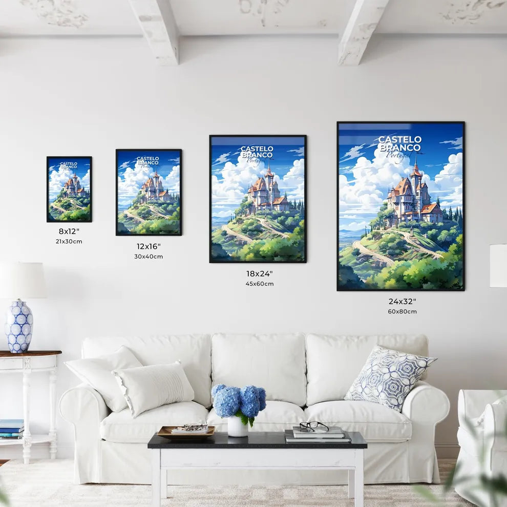 Castelo Branco, Portugal, A Poster of a castle on a hill Default Title