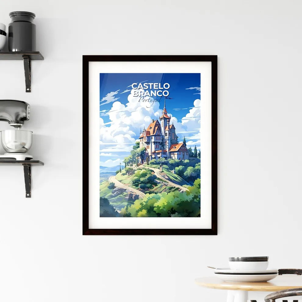 Castelo Branco, Portugal, A Poster of a castle on a hill Default Title