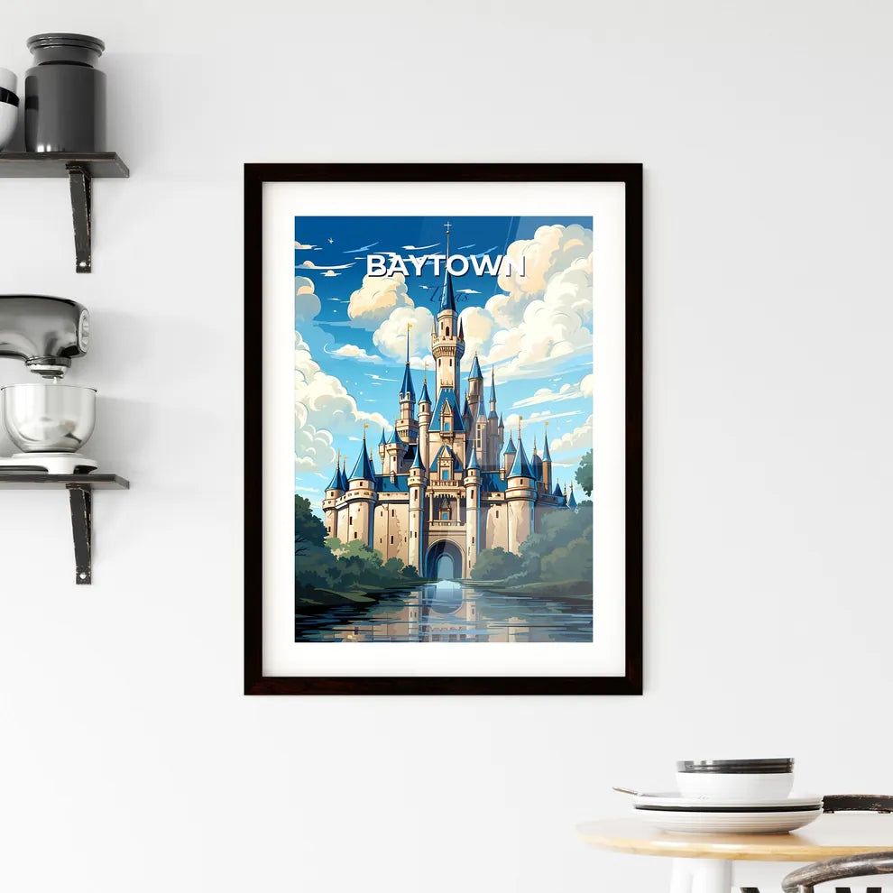 Baytown, Texas, A Poster of a castle with trees and clouds Default Title