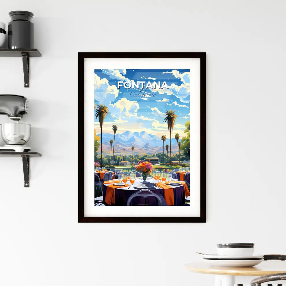 Fontana, California, A Poster of a table set for a dinner party Default Title