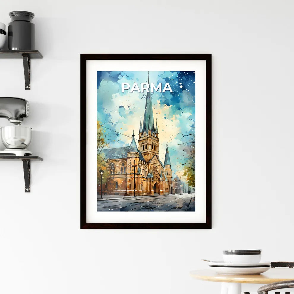 Parma, Italy, A Poster of a painting of a church Default Title