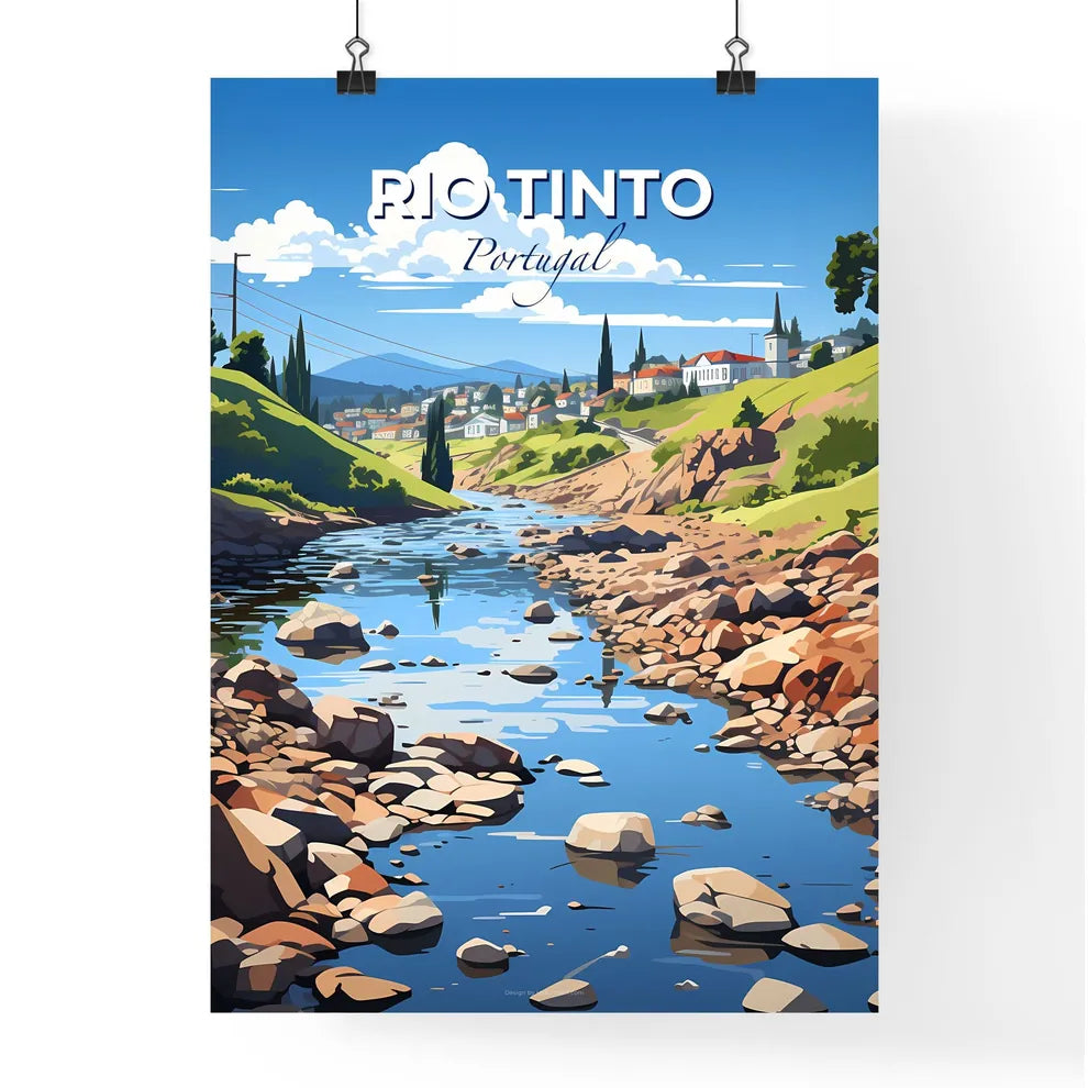 Rio Tinto, Portugal, A Poster of a river running through a valley Default Title