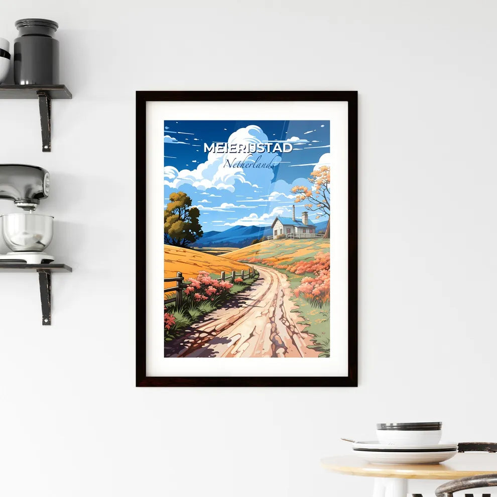 Meierijstad, Netherlands, A Poster of a dirt road leading to a house Default Title