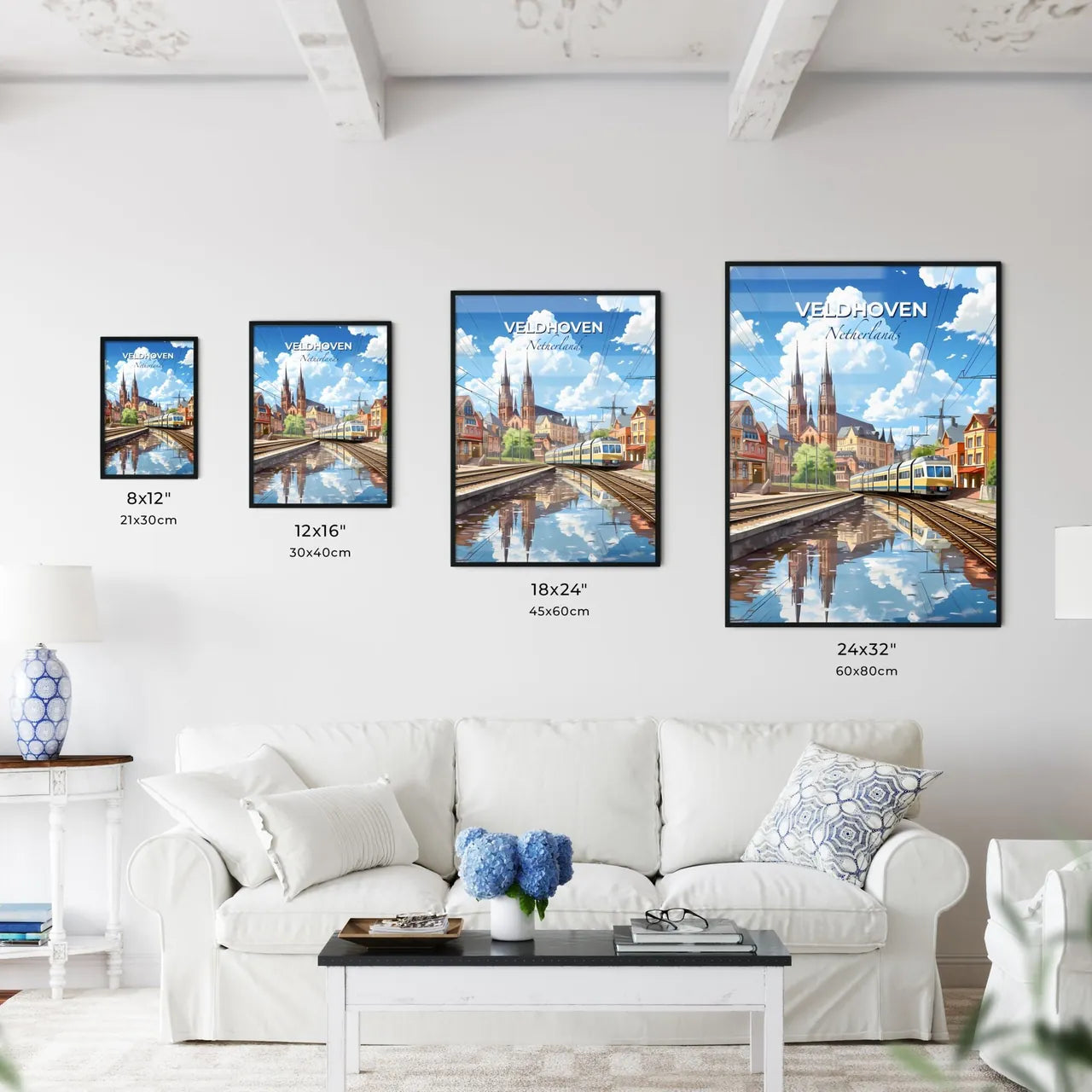 Veldhoven, Netherlands, A Poster of a train on the tracks Default Title