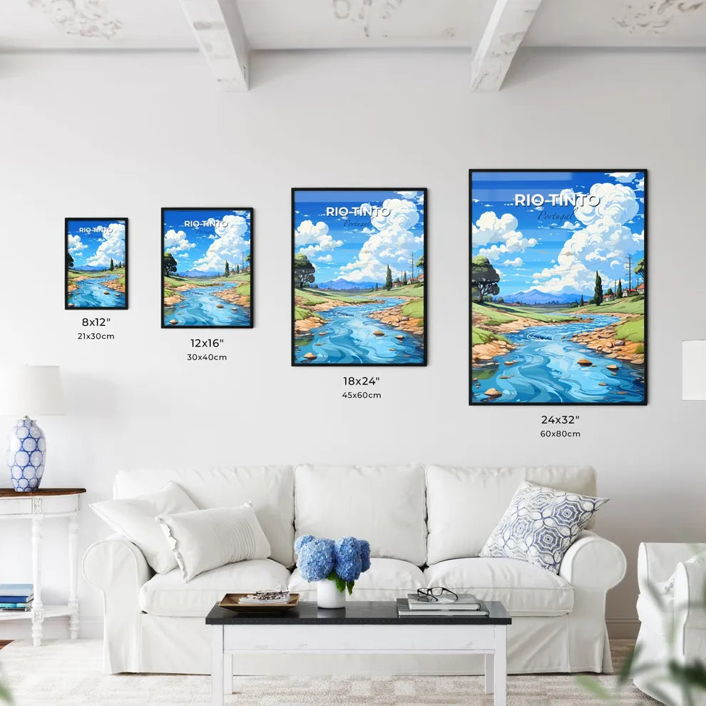 Rio Tinto, Portugal, A Poster of a river running through a valley Default Title