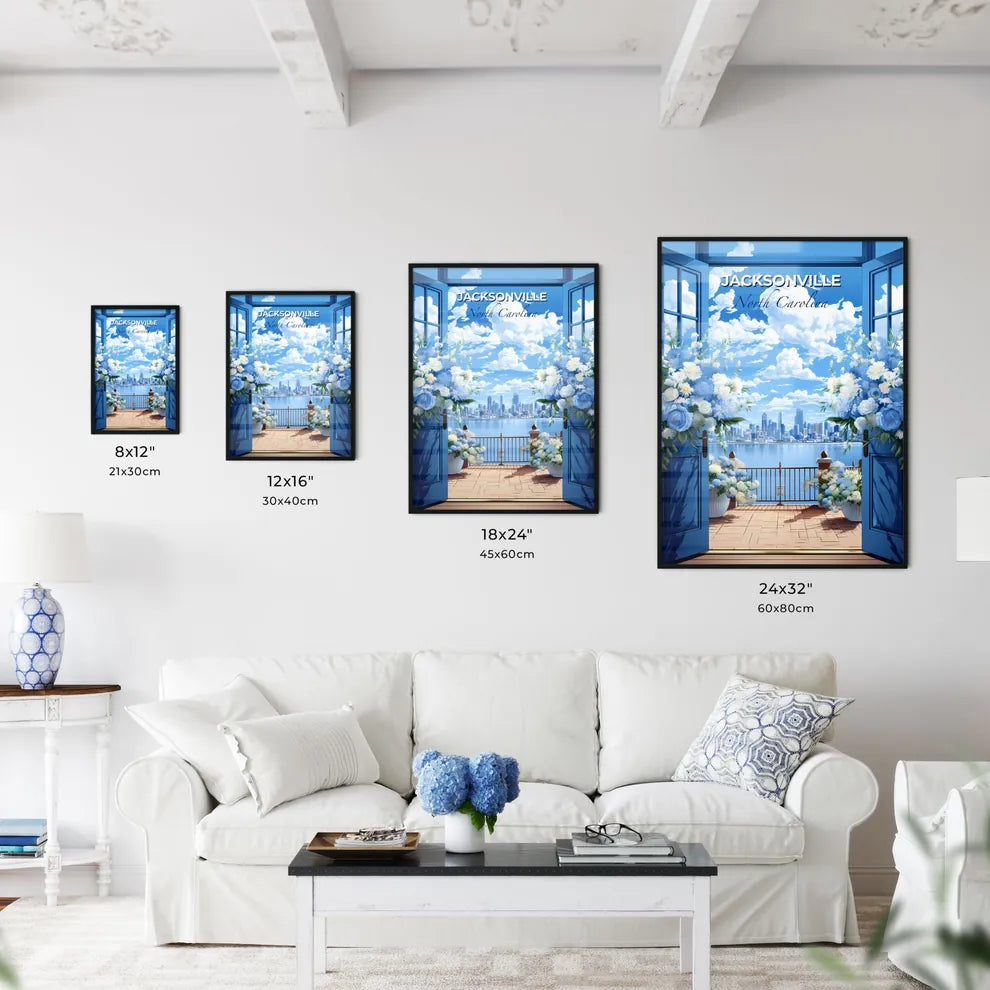 Jacksonville, North Carolina, A Poster of a view of a city from a balcony Default Title