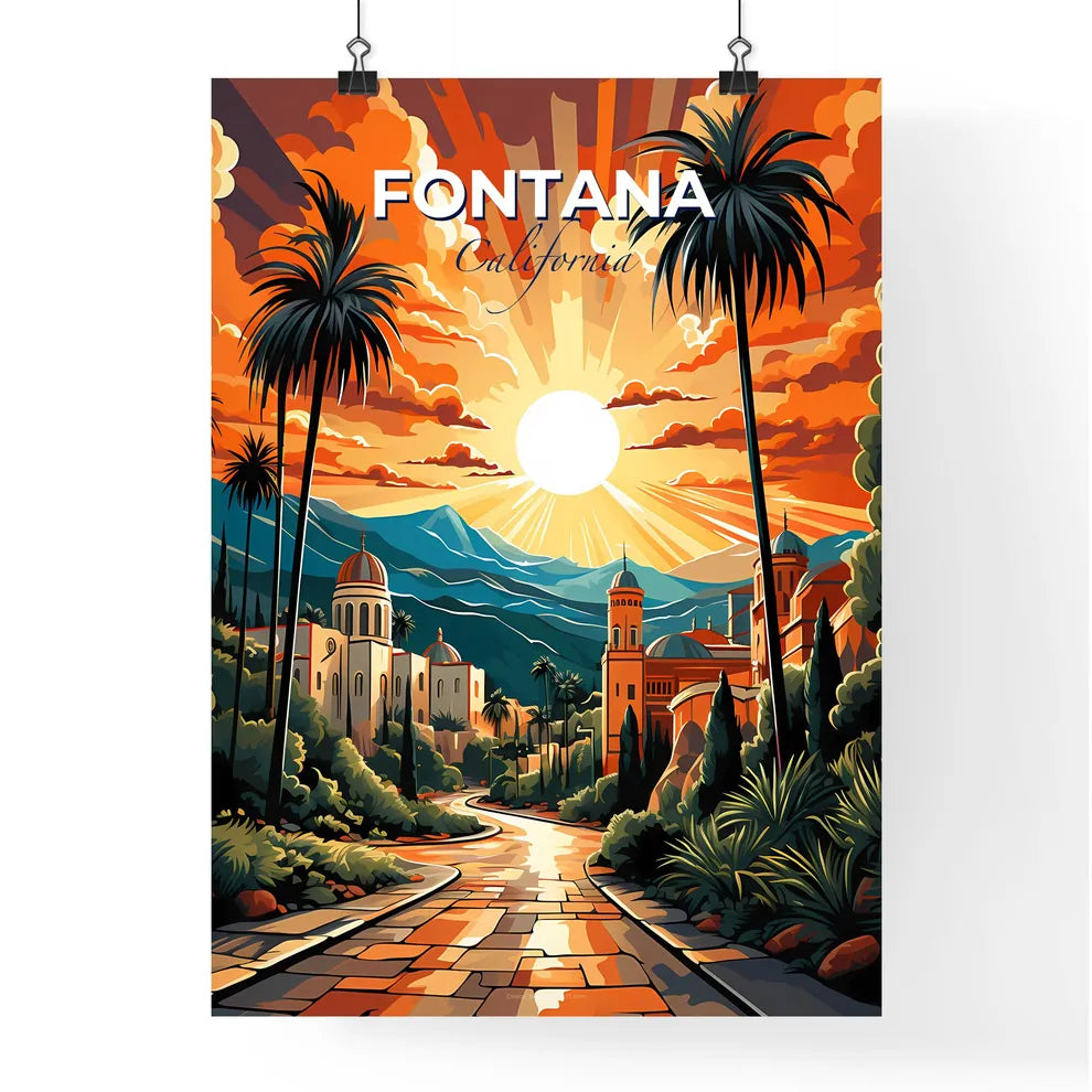 Fontana, California, A Poster of a road leading to a city Default Title