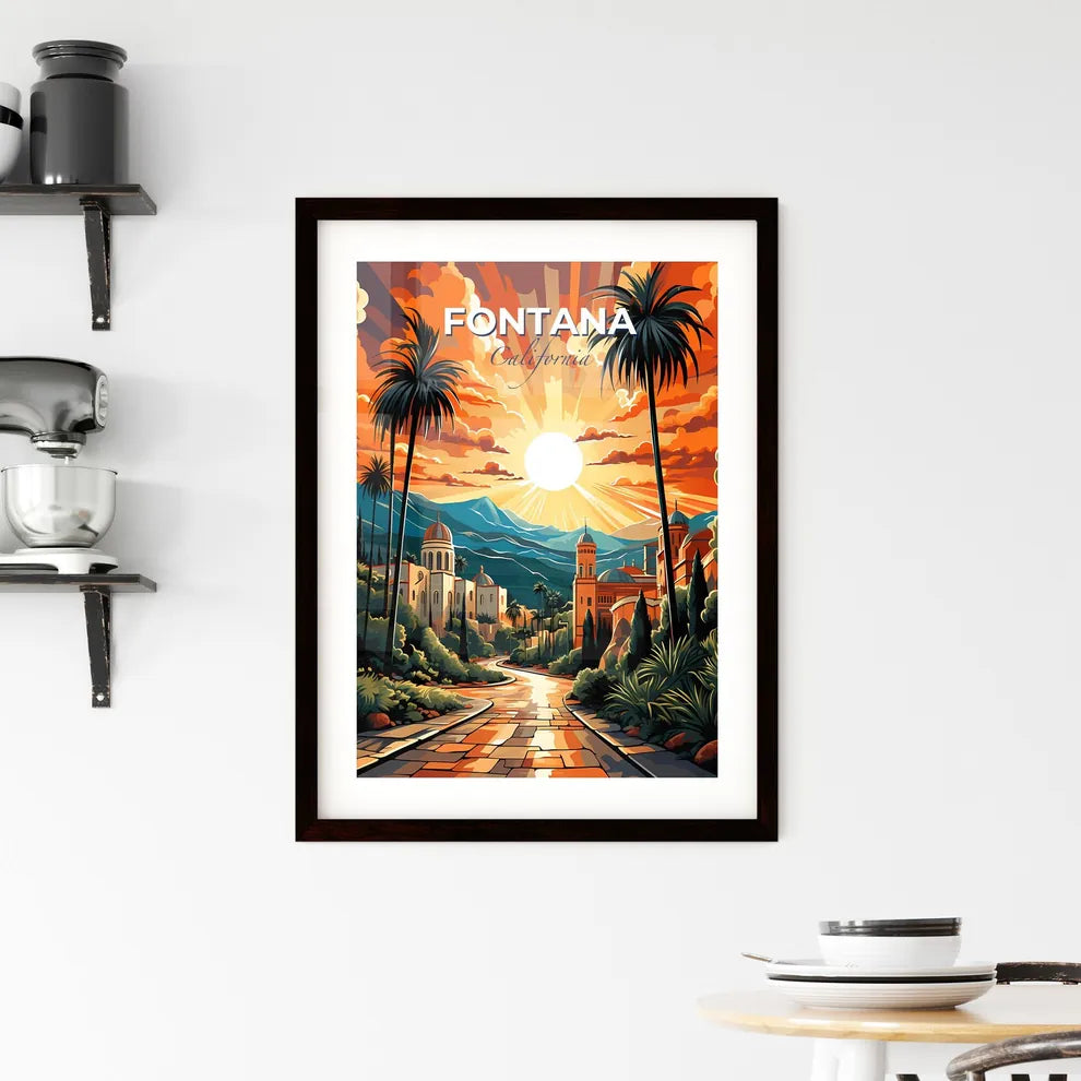 Fontana, California, A Poster of a road leading to a city Default Title