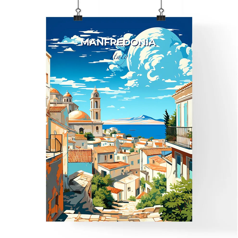 Manfredonia, Italy, A Poster of a city with a body of water Default Title