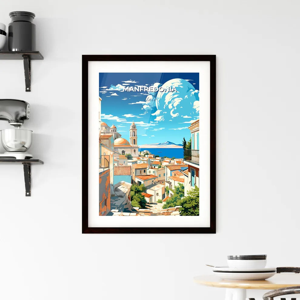Manfredonia, Italy, A Poster of a city with a body of water Default Title