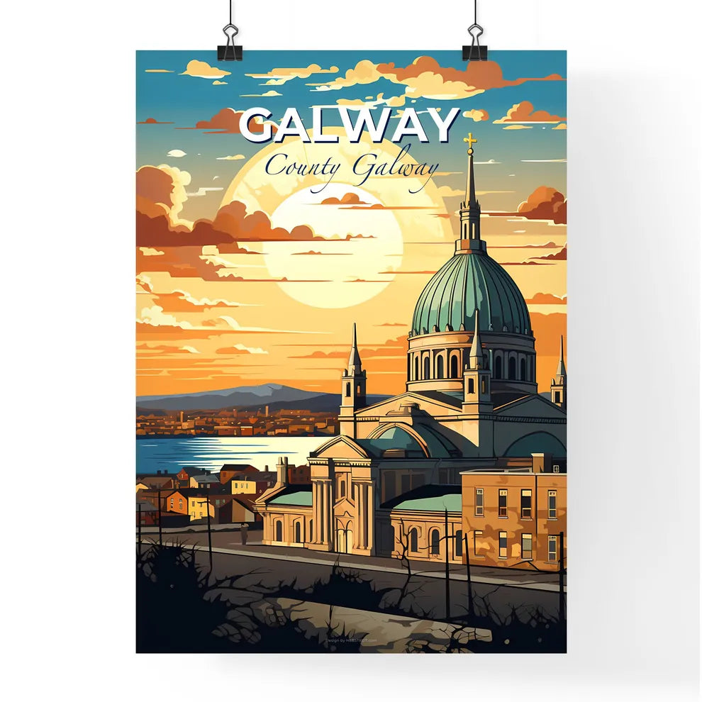 Galway, County Galway, A Poster of a building with a dome and a body of water in front of it Default Title