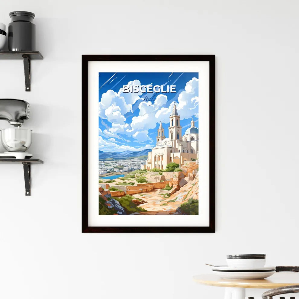 Bisceglie, Italy, A Poster of a building with towers and a city in the background Default Title