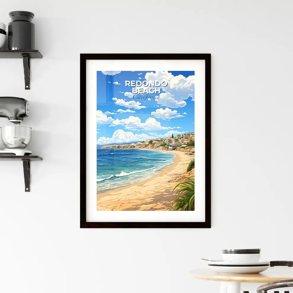 Redondo Beach, California, A Poster of a beach with buildings and a body of water Default Title
