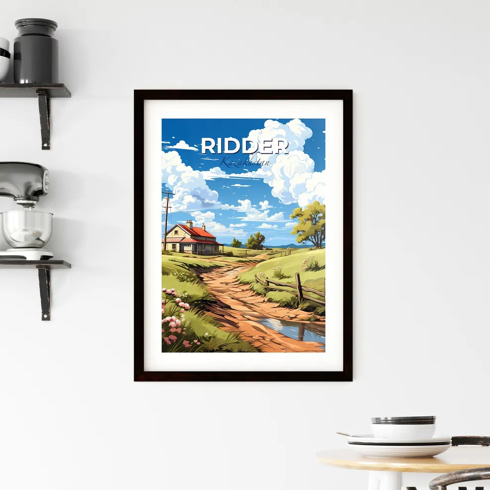 Ridder, Kazakhstan, A Poster of a house in a field Default Title