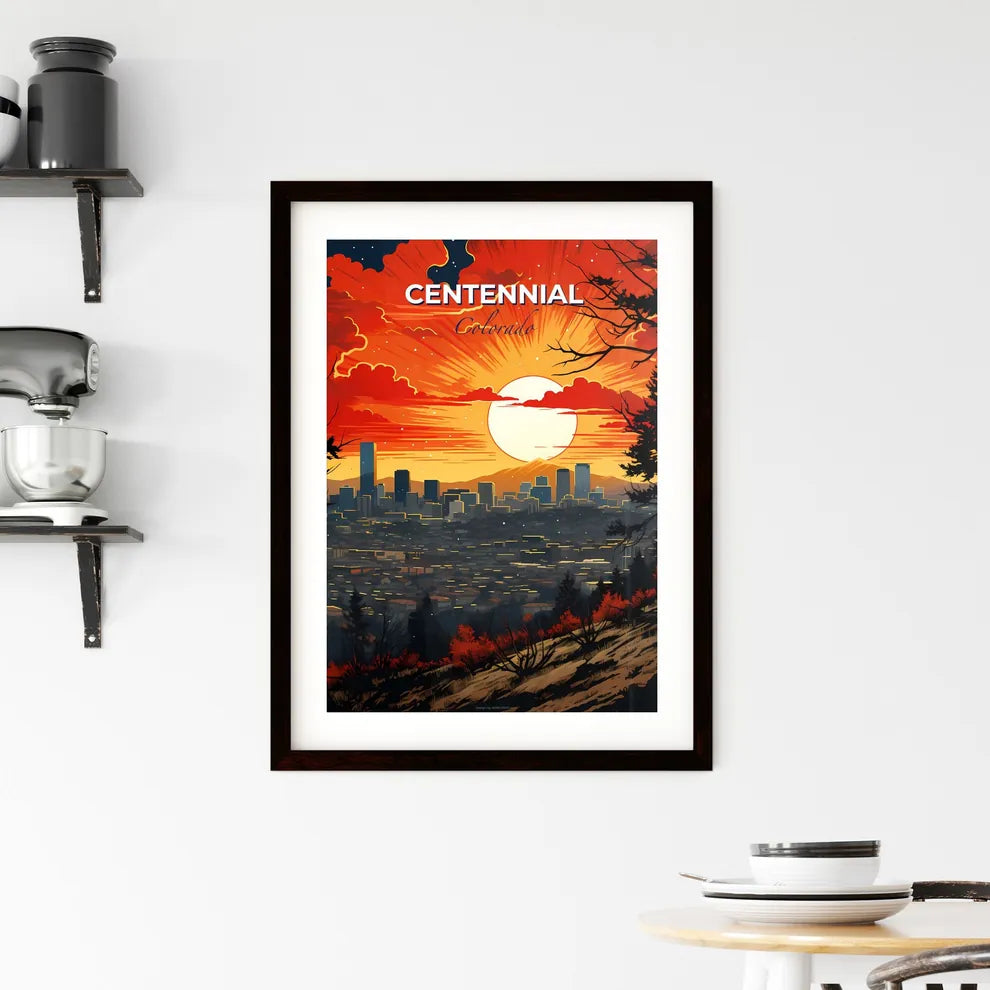 Centennial, Colorado, A Poster of a sunset over a city Default Title