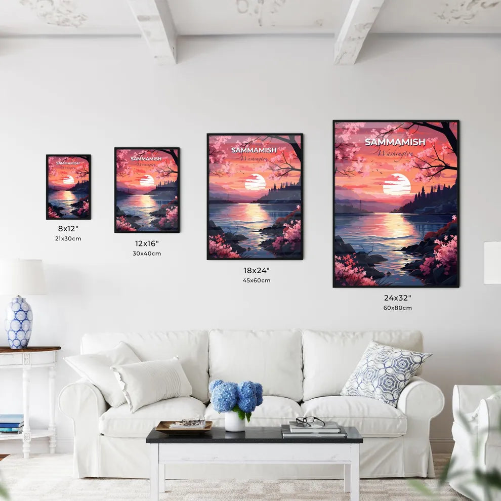 Sammamish, Washington, A Poster of a sunset over a lake Default Title