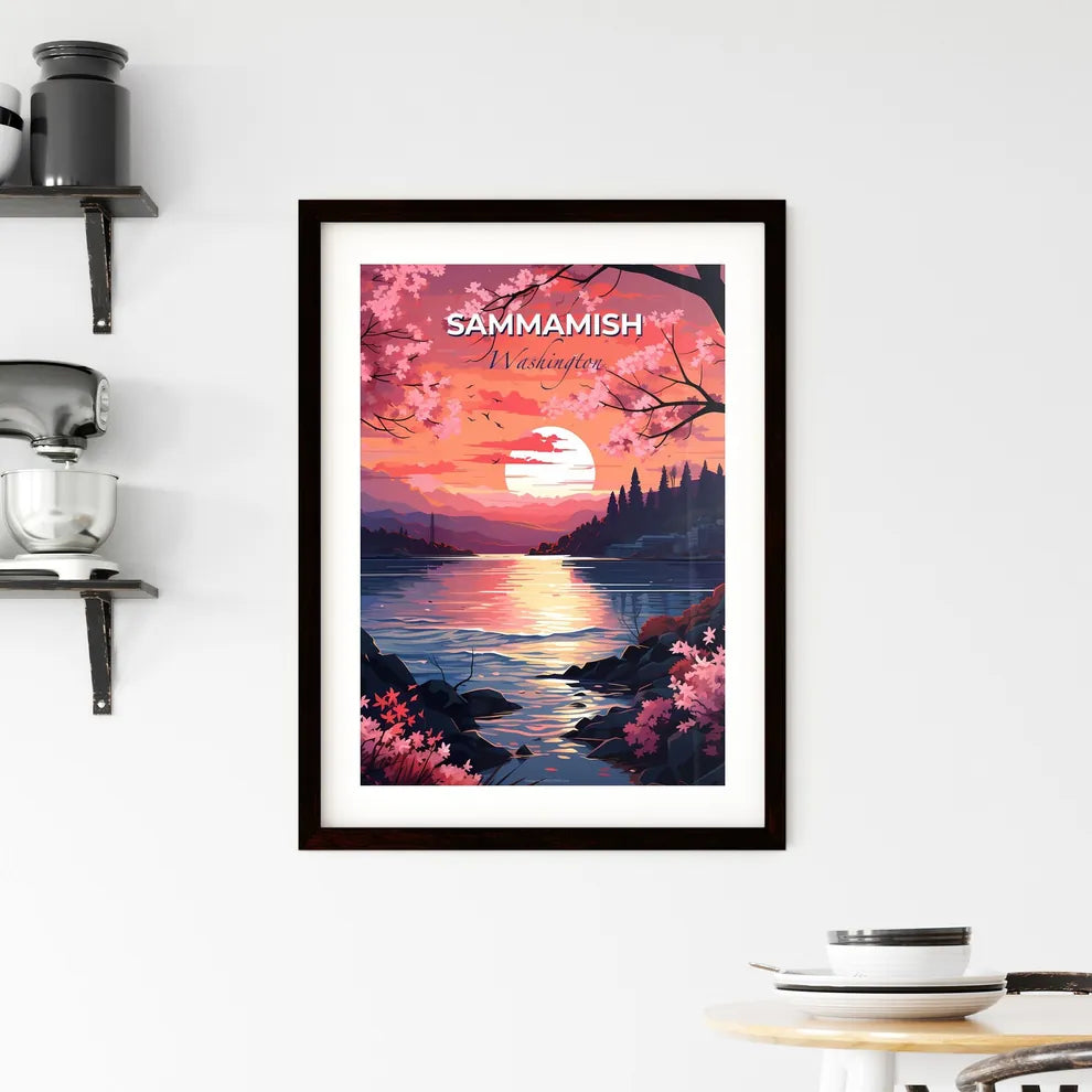 Sammamish, Washington, A Poster of a sunset over a lake Default Title