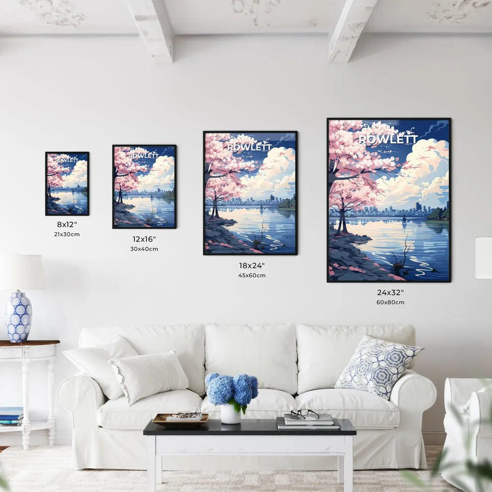 Rowlett, Texas, A Poster of a pink tree next to a body of water Default Title
