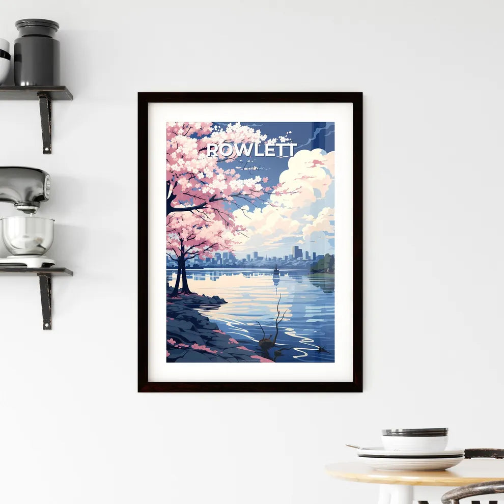 Rowlett, Texas, A Poster of a pink tree next to a body of water Default Title