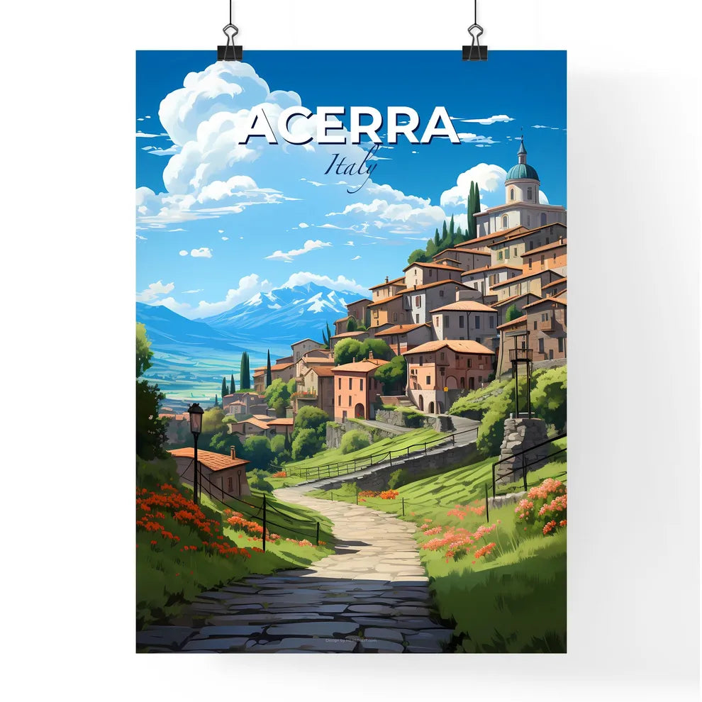 Acerra, Italy, A Poster of a road leading to a town Default Title