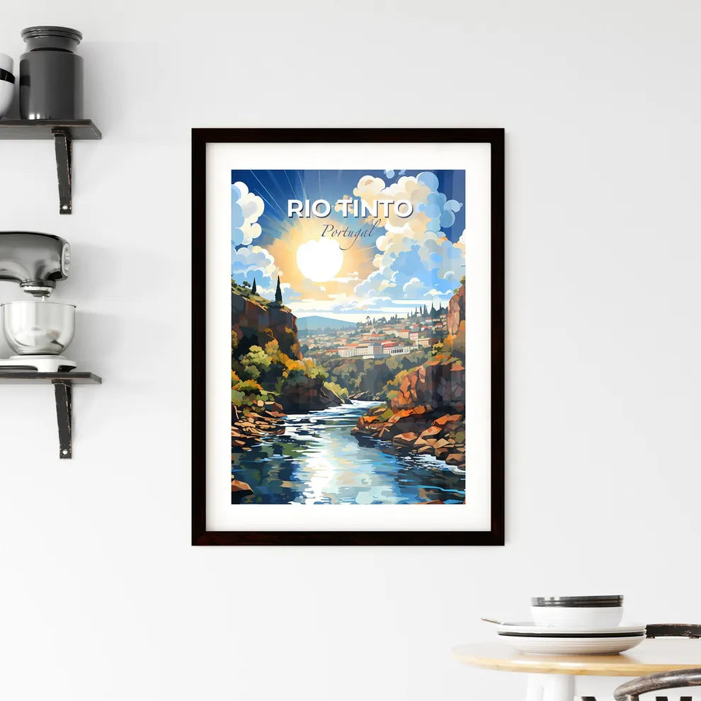 Rio Tinto, Portugal, A Poster of a river running through a valley with a city in the background Default Title