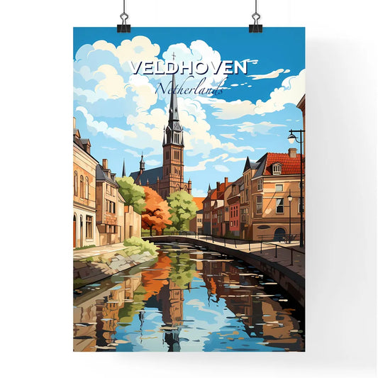Veldhoven, Netherlands, A Poster of a river running through a city Default Title