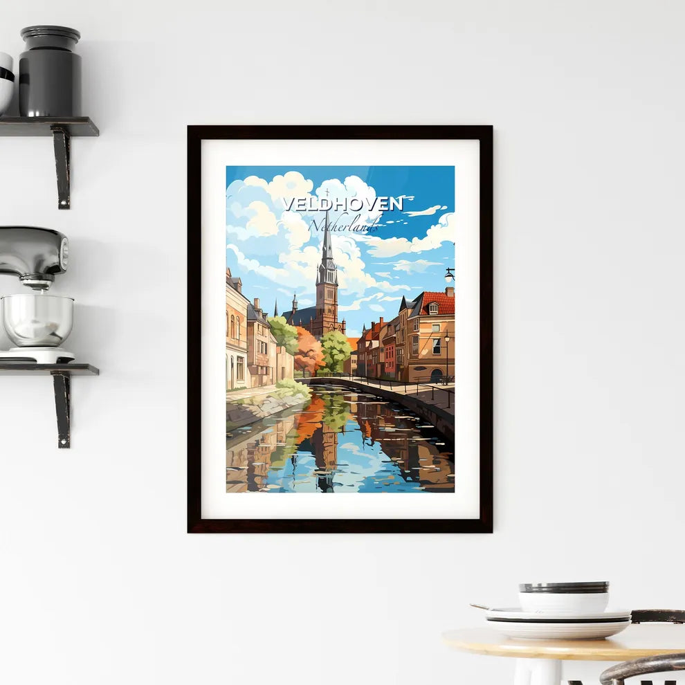Veldhoven, Netherlands, A Poster of a river running through a city Default Title