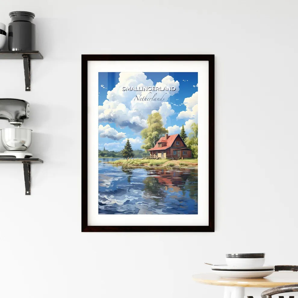 Smallingerland, Netherlands, A Poster of a house on the water Default Title