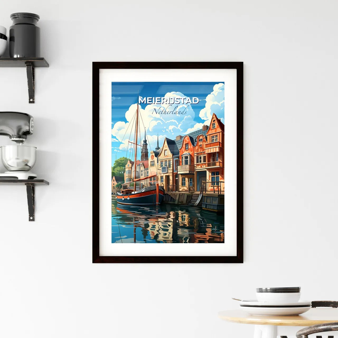 Meierijstad, Netherlands, A Poster of a boat in a harbor Default Title